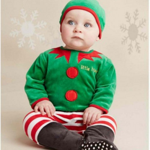 Baby Costume Set Winter Santa